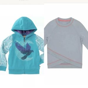 Lucky brand be hoodie with top bundle